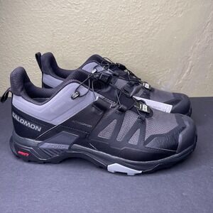 Salomon X Ultra 4 GTX Low Mens Size 12 2E Wide Black Gray Hiking Trail Shoes New